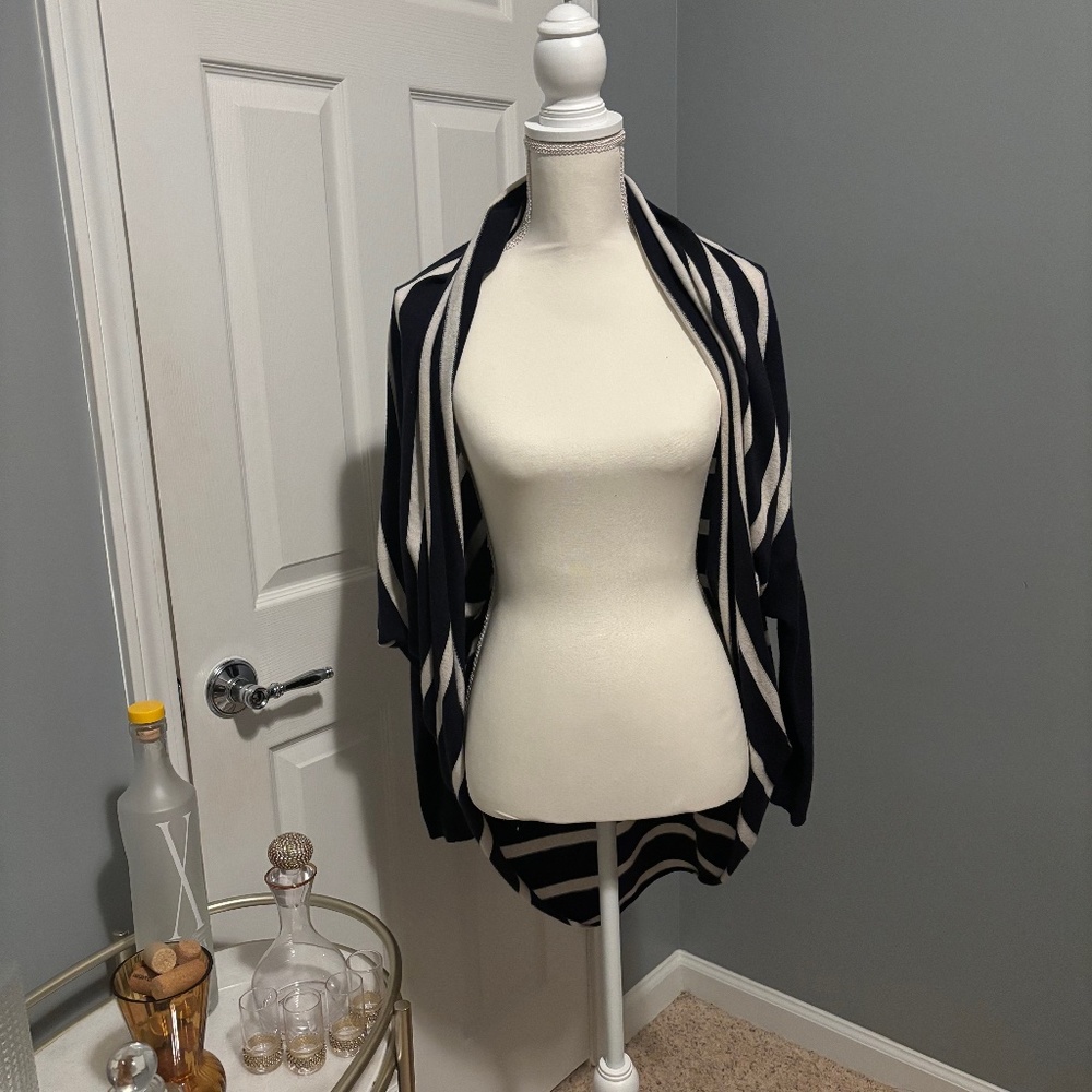 Bold Black & Gray Shrug by Tart